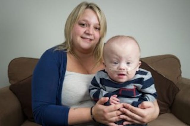 Rachel Crockett and her son Connor Rachel Crockett and her son Connor