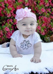 Scarlett’s parents were pressured to abort after a false positive Down syndrome test image