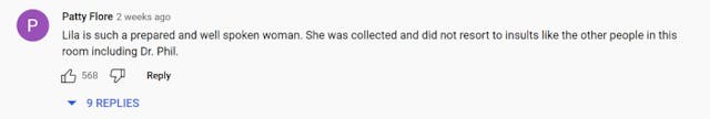 Dr. Phil Show hides season opener on YouTube after flood of feedback supporting Lila Rose image