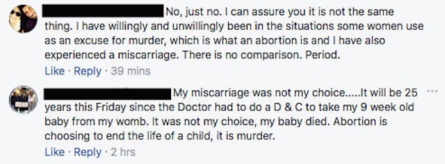 miscarriage