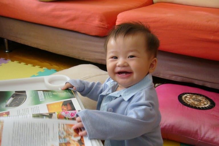 Baby reading pro-life