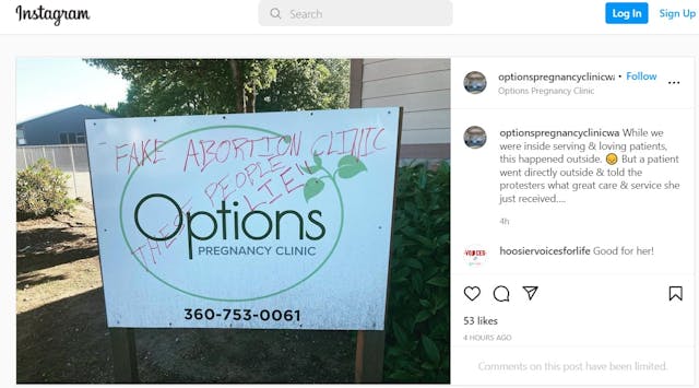 Options Pregnancy Clinic in Olympia Wa. Image: Options Pregnancy Clinic in Olympia Wa.
