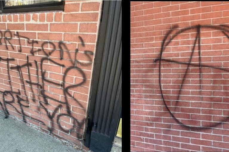 Your Options Medical pro-life pregnancy help center vandalized with Janes Revenge Image: Your Options Medical pro-life pregnancy help center vandalized with Janes Revenge