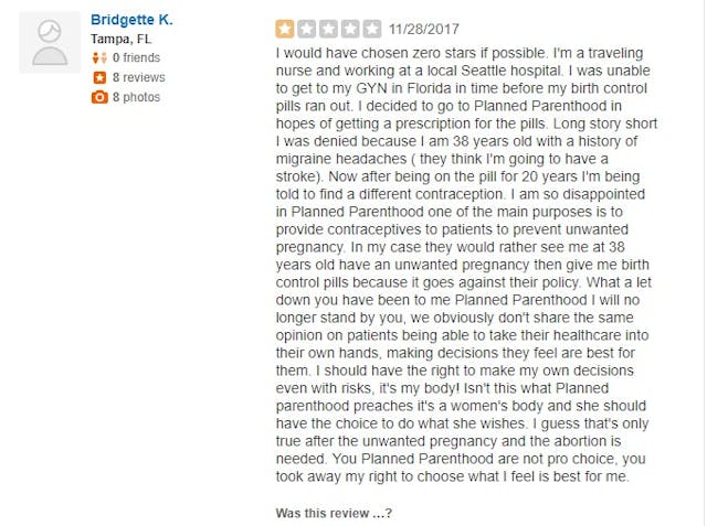 ‘I felt like cattle’: WA Planned Parenthood clients leave poor Yelp reviews image
