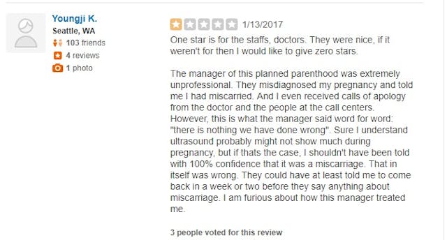 ‘I felt like cattle’: WA Planned Parenthood clients leave poor Yelp reviews image