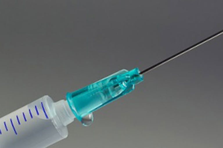 Assisted suicide injection needle
