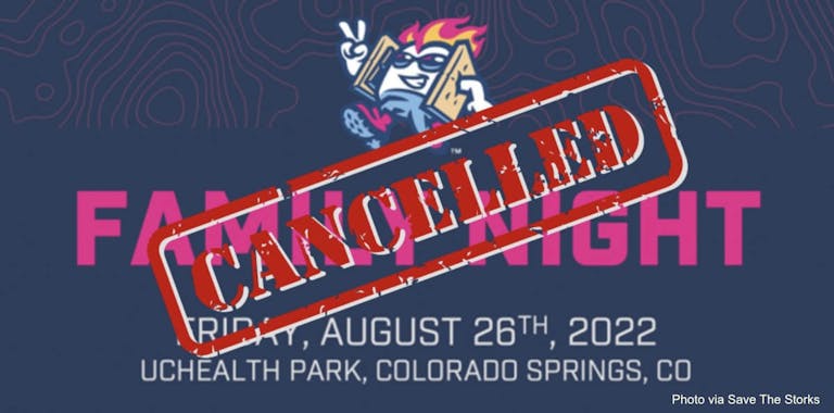 save the storks graphic cancellation