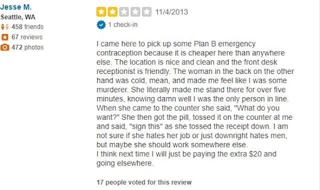 ‘I felt like cattle’: WA Planned Parenthood clients leave poor Yelp reviews image