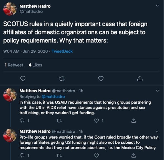 Supreme Court ruling protects US ability to limit taxpayer funding of pro-abortion foreign groups image