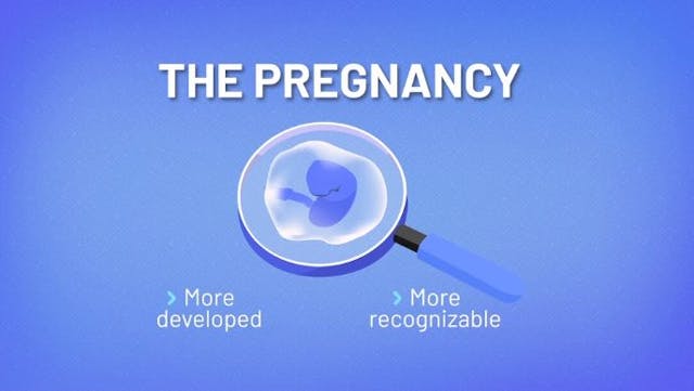 Screenshot HowtoUseAbortoinPill.com Lesson 4 video inaccurately depictes a baby late in pregnancy. Seeing a baby struggling to survive after abortion could be ‘upsetting,’ says instructional video image