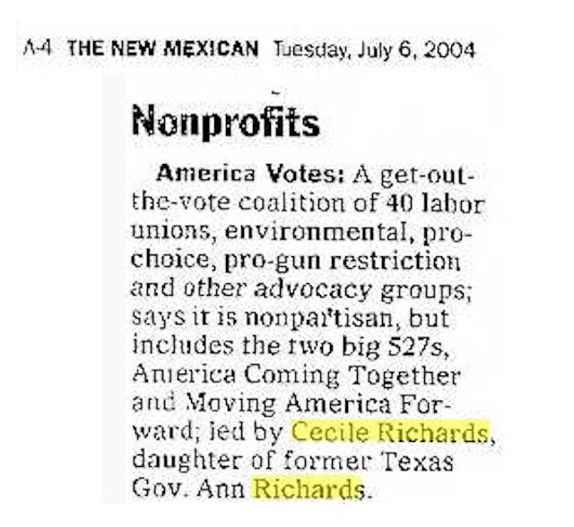 America Votes and Cecile Richards Planned Parenthood CEO Cecile Richards is a political organizer, not a health care expert image