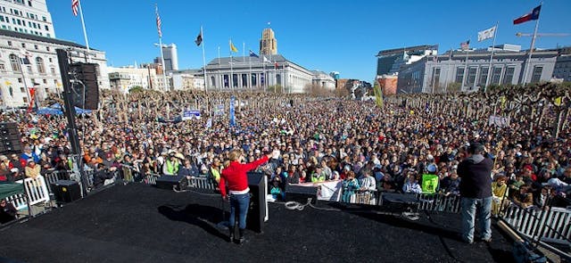 Pro-life advocates rally for the right to life in San Francisco, CA at the Walk for Life 2013. walk-for-life