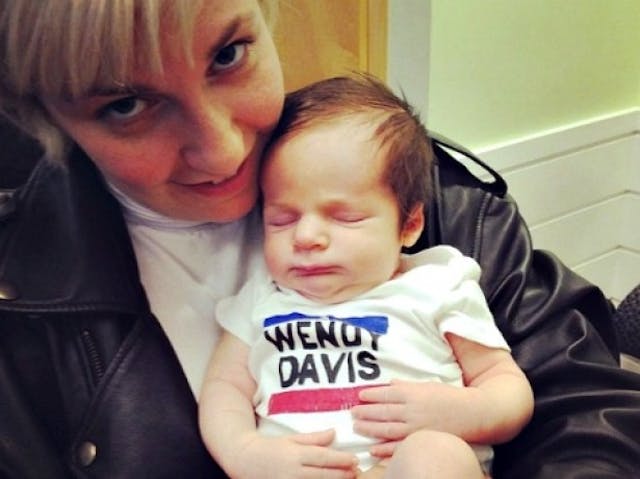 “Listen Lena, I’m outta of the womb now and entitled to legal protection under the 14th Amendment. We clear on that?” Lena Dunham