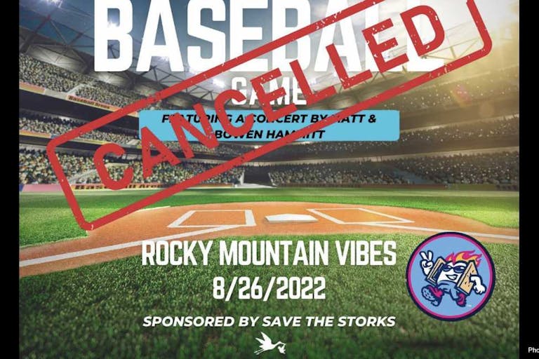 save the storks baseball canceled