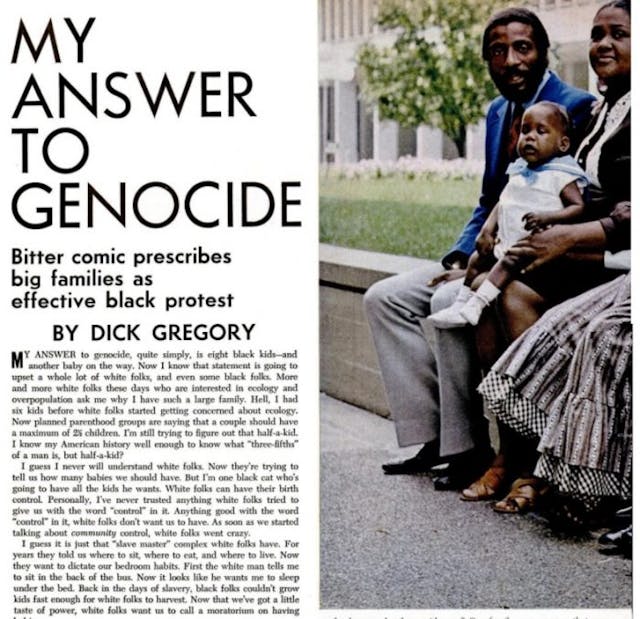 Dick Gregory Ebony Magazine Abortion Genocide article