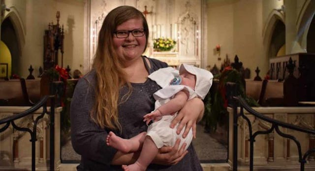 Paula and her son Caleb.