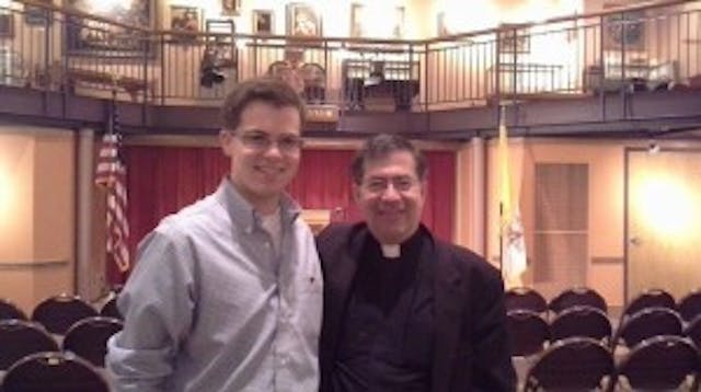 Tommy, with Fr. Frank Pavone of Priests for Life. 10719505_294534544084764_1486209444_n (1)