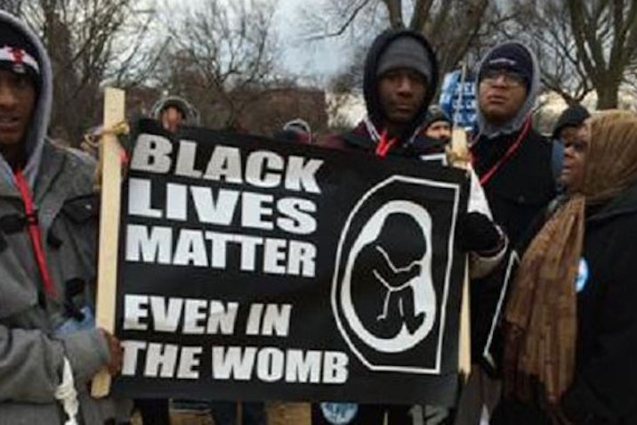 people of color protesting