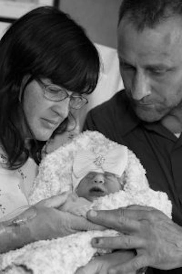 Karl, Ann and baby Miriam.     © NILMDTS Tina Scott Photography. (Photo courtesy of the Mahner family) Baby Miriam’s story is showing the world that even short lives are worth living image