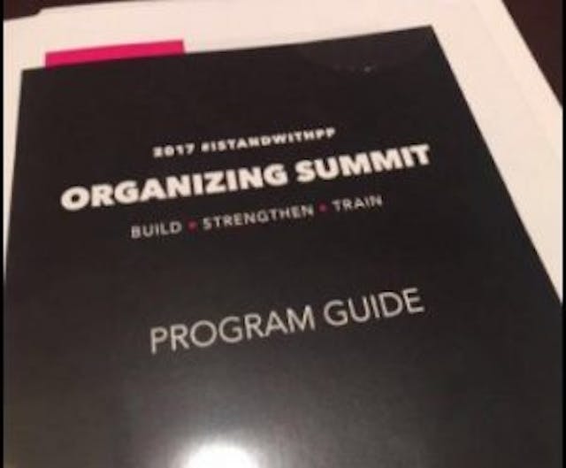 PP organizing summit program guide Tax-funded Planned Parenthood spends $500K to organize ‘army of volunteers’ image