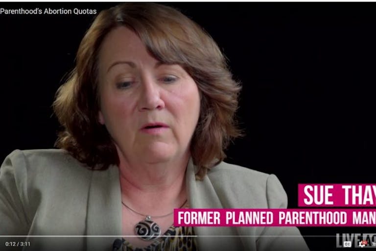 Sue Thayer, former Planned Parenthood manager women, Planned Parenthood, abortion quotas