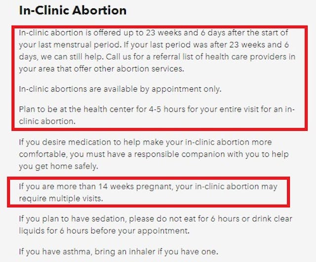 Planned Parenthood abortion after 20 weeks Planned Parenthood’s talking points on 20-week abortions are not to be trusted image
