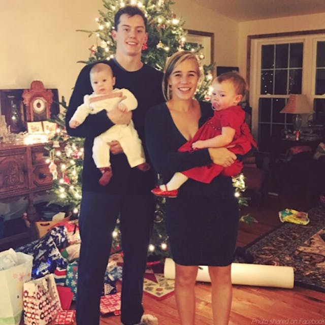 Davis and Donovan with their daughters. Photo via Facebook.