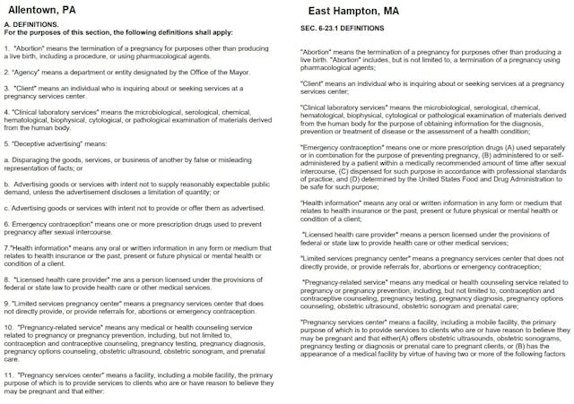 Proabortion Ordinances target prolife pregnancy centers definition Image: Proabortion Ordinances target prolife pregnancy centers definition