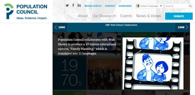 Disney film Family Planning with Population Council Population control film produced by Walt Disney: children in large families ‘sickly and unhappy’ image