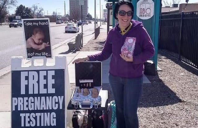 Christina Garza advocating for life. Photo courtesy Christina Garza. Christina Garza advocating for life. Photo courtesy Christina Garza.