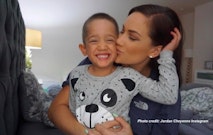 Jordan Cheyenne with her son Christian