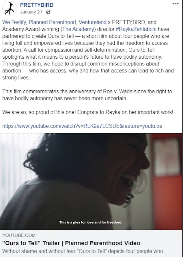 Prettybird Ventureland collaborate with Planned Parenthood (Image: FACEBOOK) Image: Prettybird Ventureland collaborate with Planned Parenthood (Image: FACEBOOK)