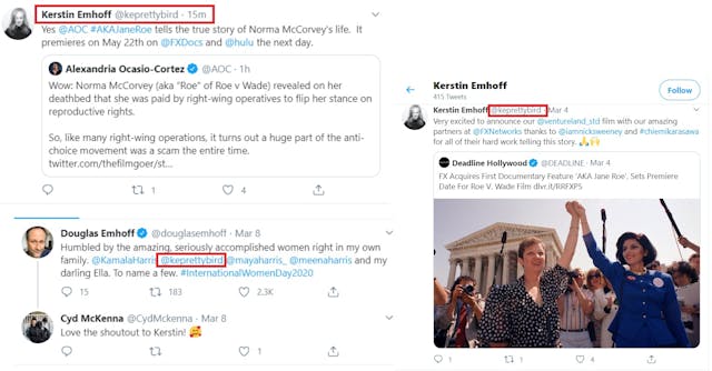 Kerstin Emhoff Daughter of Kamala Harris tied to Jane Roe FX Film (Image: Twitter) Image: Kerstin Emhoff Daughter of Kamala Harris tied to Jane Roe FX Film (Image: Twitter)