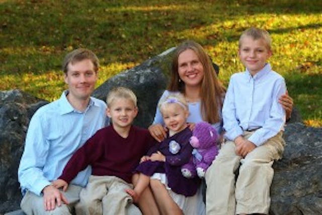 Michael, Inga, and their children. Michael, Inga and their children.