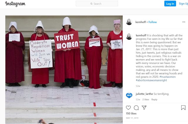 Kerstin Emhoff Instagram lashes out at pro-life religious people Image: Kerstin Emhoff Instagram lashes out at pro-life religious people