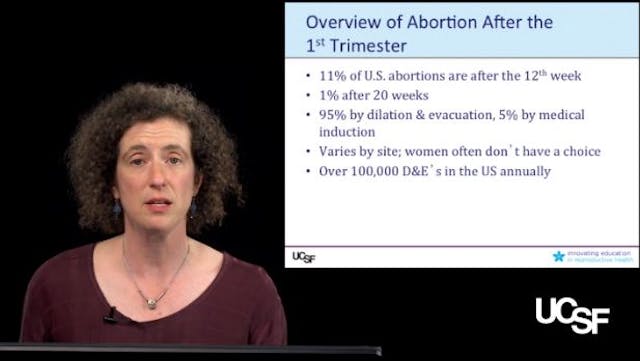 Screenshot of UCSF abortion training. UCSF