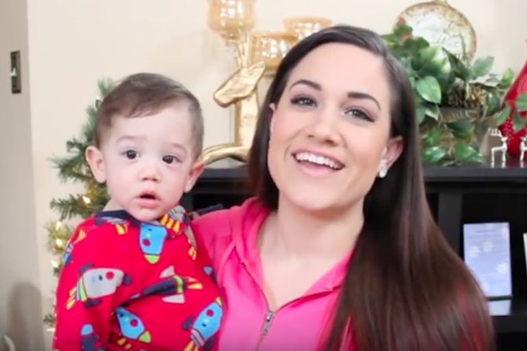 Jordan Cheyenne with her son Christian