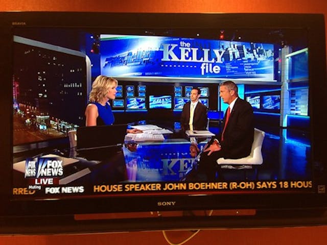 Greg Terra and Stephen Casey on Fox News with Megyn Kelly. Photo via tcdl.org. TCDL