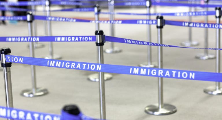 immigration board line