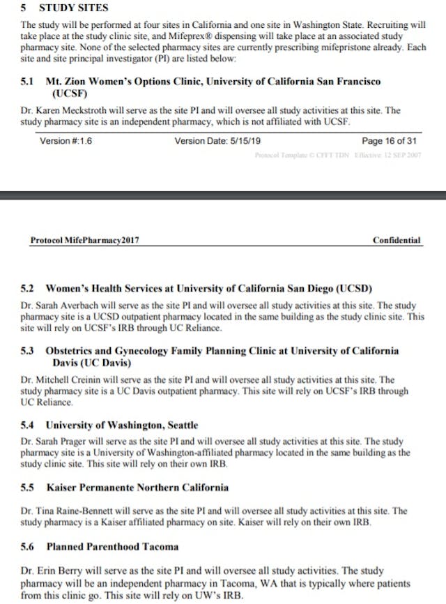 Daniel Grossman Pharmacy abortion pill Clinical Trial sites Image: Daniel Grossman Pharmacy abortion pill Clinical Trial sites