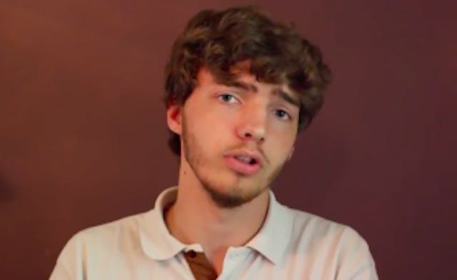 Twenty-one year old filmmaker and Liberty University senior Timothy Stam (Source: YouTube).