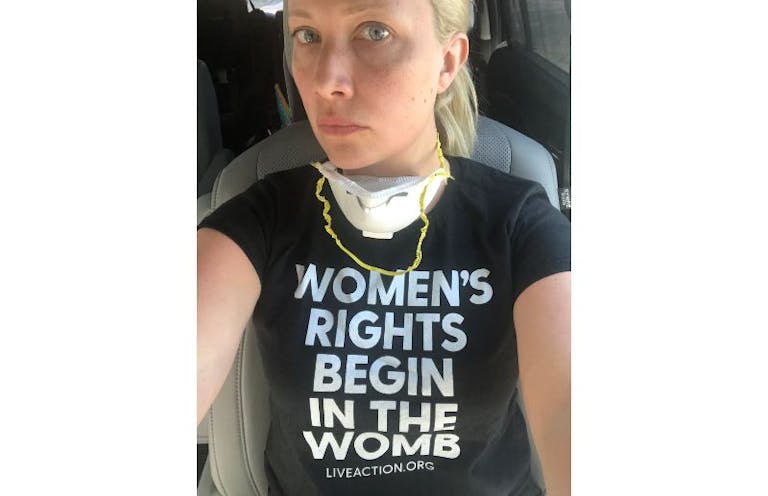 Elisha pro-life Live Action t-shirt