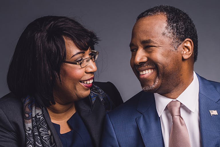 Ben Carson with his wife