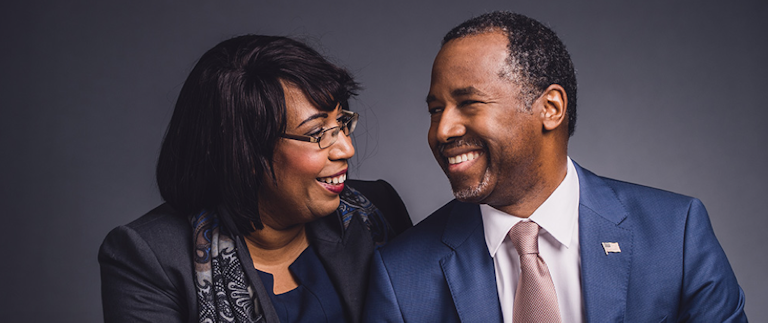 Ben Carson with his wife