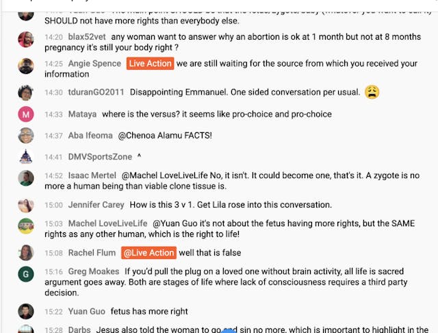 ‘Christian’ Roe v. Wade panel includes no pro-life women, blocks Live Action from commenting image