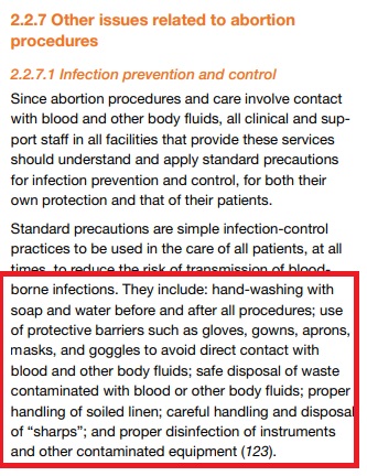 Image: WHO lists PPE like gloves masks goggles and gowns as essential for abortion care