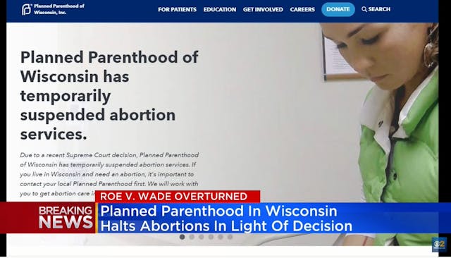 Planned Parenthood suspends abortions in Wisconsin after SCOTUS Dobbs decision Image: Planned Parenthood suspends abortions in Wisconsin after SCOTUS Dobbs decision