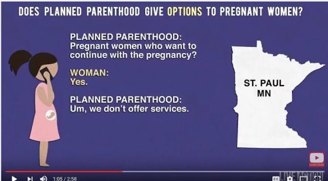 A response given to a woman who called PP St Paul MN.  . A response given to a woman who called PP St Paul MN.