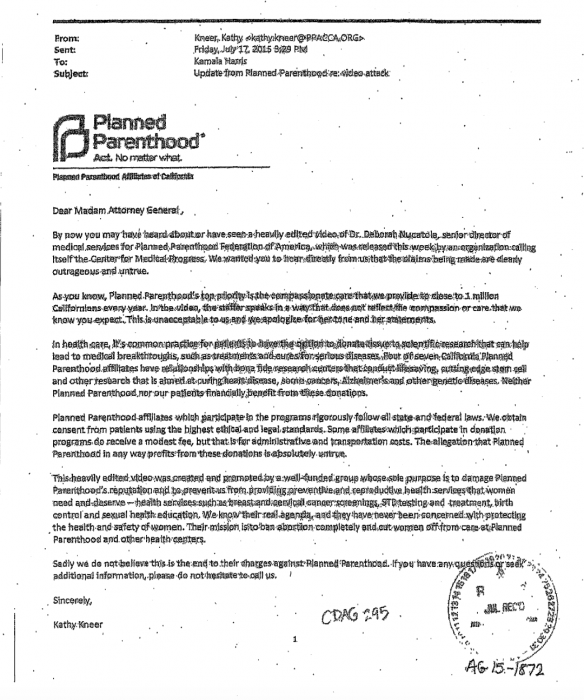 Planned Parenthood wrote a portion of CA law designed to target pro-life journalists image