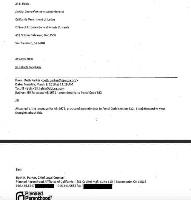 Planned Parenthood wrote a portion of CA law designed to target pro-life journalists image